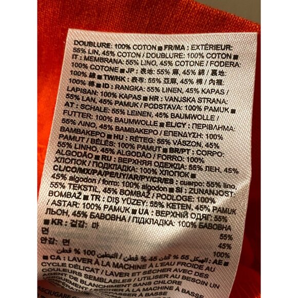 Gap Sleeveless ALine Dress Rose Bush Red Cotton Blend Size 02 - Picture 6 of 12